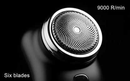 Electric Shaver Black & White Detail