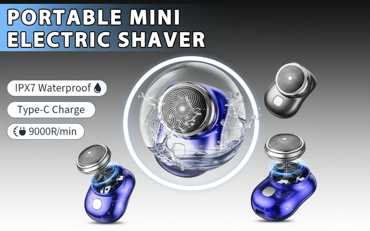 Electric Shaver Black & White Hero