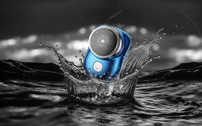 Electric Shaver Water Action Shot