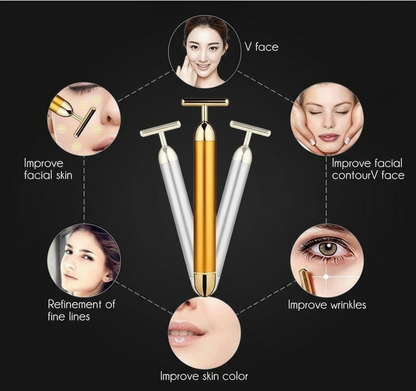 Face Massager Benefits - Black Background
