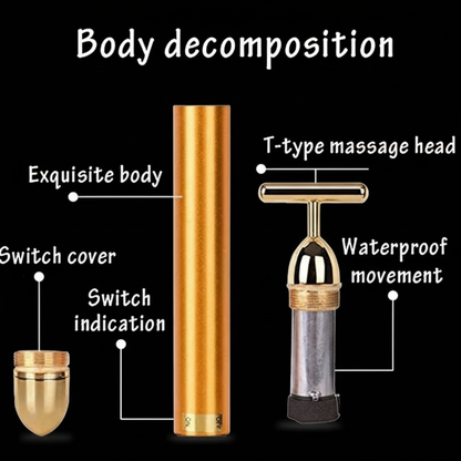 Face Massager Body Decomposition - Black Background