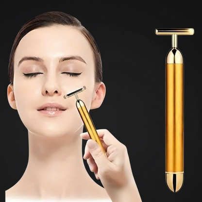 Face Massager Usage - Black Background