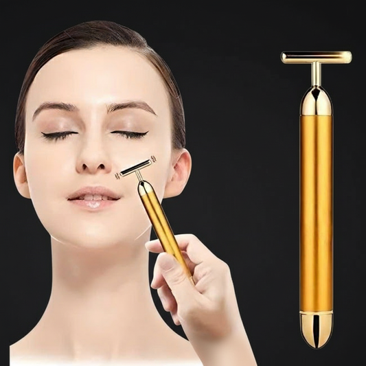 Face Massager Usage - Black Background